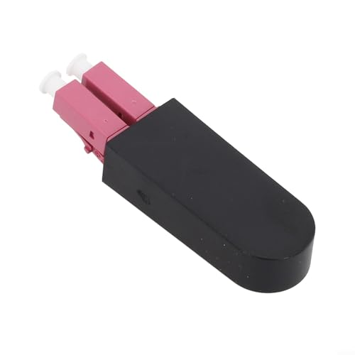 Volakebeing LC/UPC Glasfaser-Loopback-Adapter-Stecker, Einzelmodus, Multimode, OM1, OM2, OM3, OM4, Netzwerktest-Koppler, Kabelausrüstung (OM4 50/125) von Volakebeing