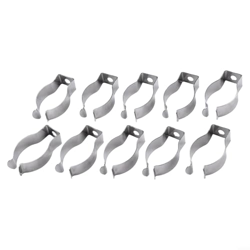 Volakebeing Manganstahl-Federwerkzeug-Clips, strapazierfähig, offen, Frotteeklemmen für Lagerregal, Garage, Schuppen, Organisation, 10 Stück (25 mm (Höhe 37 mm) von Volakebeing