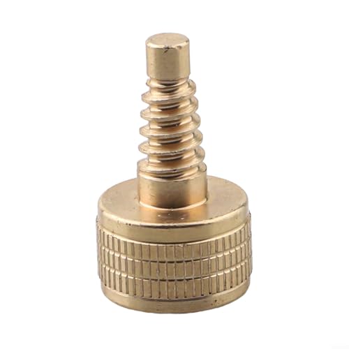 Volakebeing Messing Billard Pool Queue Verlängerung Schraube Gewicht Bolzen Verbindung Zubehör für professionellen Snooker Tisch Sport Spiel Ausrüstung Ersatzteil 17 mm Golden (kleiner Spitzzahn) von Volakebeing
