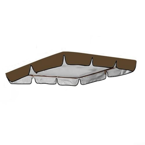 Volakebeing Outdoor Gartenschaukel Baldachin Abdeckung Ersatz Wasserdicht Polyester Top Shade Schutzhülle für 2 3 Sitzer Terrasse Schaukel Stuhl mehrere Größen erhältlich (8) von Volakebeing