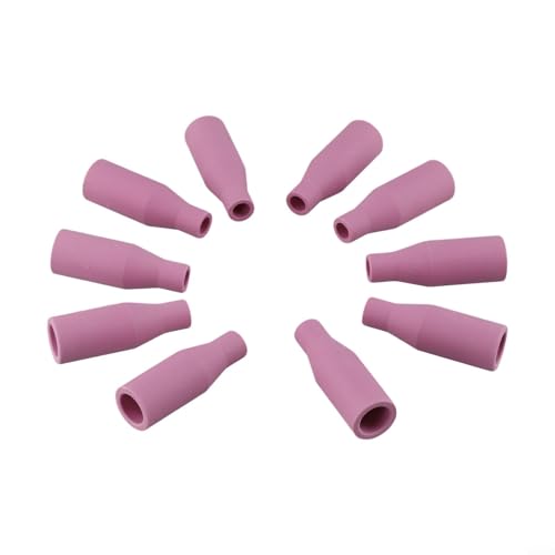 Volakebeing Porzellan-Schweißdüsenspitzen MB15AK MIG MAG Brennerverbrauchsmaterialien, 7 x 51 mm, rosa, gaslos, Schweißzubehör, 10 Stück Volakebeing Porzellan-Schweißdüsenspitzen MB15AK MIG MAG Brennerverbrauchsmaterialien, 7 x 51 mm, rosa, gaslos, Schweißzubehör, 10 Stück von Volakebeing