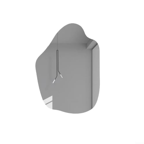 Volakebeing Rahmenloser dekorativer Wandspiegel in spezieller Form, 40 x 33 cm, Acrylglas, hochauflösende Reflexion, glatte Kanten, für Schminktisch, Schlafzimmer, Wohnzimmer (30 x 41 cm) von Volakebeing