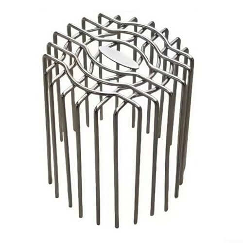 Volakebeing Runde Dachbodenablaufabdeckung Edelstahl 304 große Verdrängung Balkon Entwässerung Dachrinne Fallrohr Schutz Schmutzschutz Outdoor Garten Silber (110 mm) von Volakebeing