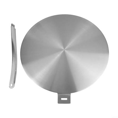 Volakebeing Wärmeverteilerplatte, Wärmeverteiler, Simmerplatte für Induktionskochfeld, Edelstahl, Wärmeverteilung, Kochkonverterplatte (13 cm) von Volakebeing