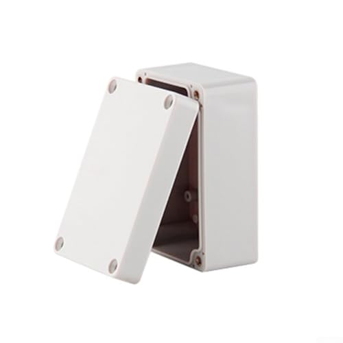 Volakebeing Wasserdichte Abzweigdose für den Außenbereich, IP65, Kunststoffgehäuse, Kabelverbindungsklemme, ABS, Weiß, 100 x 68 x 50 mm, Schutzgehäuse für elektrische Geräte von Volakebeing