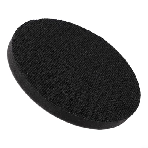 Volakebeing Weiches Schwamm-Schnittstellen-Pad für Schleifpads, Pufferpad, Elektrowerkzeuge, Zubehör, ungleichmäßiger Polierschutz, 12,7 cm, 15,2 cm, Weiß / Schwarz (15,2 cm) von Volakebeing