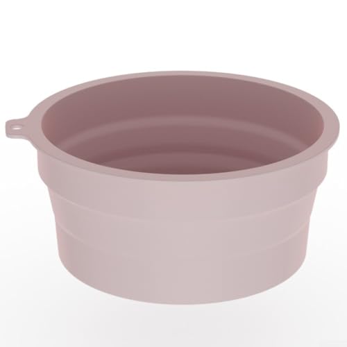 Volakebeing Zusammenklappbare Silikon-Eisschale mit integrierter Eiswürfelschale, Doppelfunktions-Gesichtskältetherapie und Getränkekühler für gesellschaftliche Zusammenkünfte (Rosa) von Volakebeing