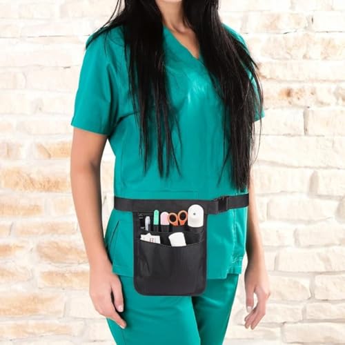 Werkzeuggürtel-Organizer, Oxford-Stoff, medizinische Gürteltasche mit 8 Taschen, verstellbarer Mehrzweckgürtel mit mehreren Taschen, für Krankenpflege, Gesundheitswesen, Zahnmedizin, Service-Jobs von Volakebeing