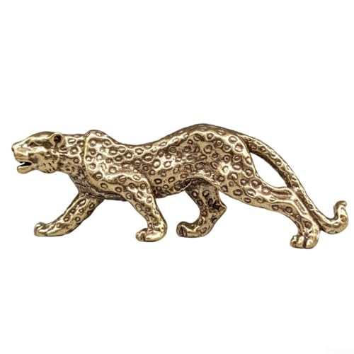 Wunderschön gestaltete Leoparden-Figur aus Messing, elegante Ergänzung für Ihren Schreibtisch, Regal oder Kaminsims Wunderschön gestaltete Leoparden-Figur aus Messing, elegante Ergänzung für Ihren Schreibtisch, Regal oder Kaminsims von Volakebeing