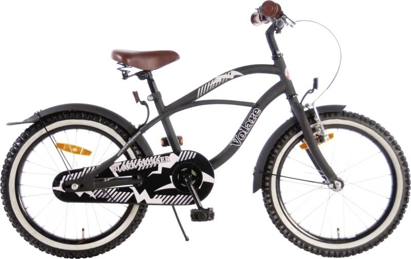 Volare Kinderfahrrad Black Cruiser 18 Zoll schwarz von Volare