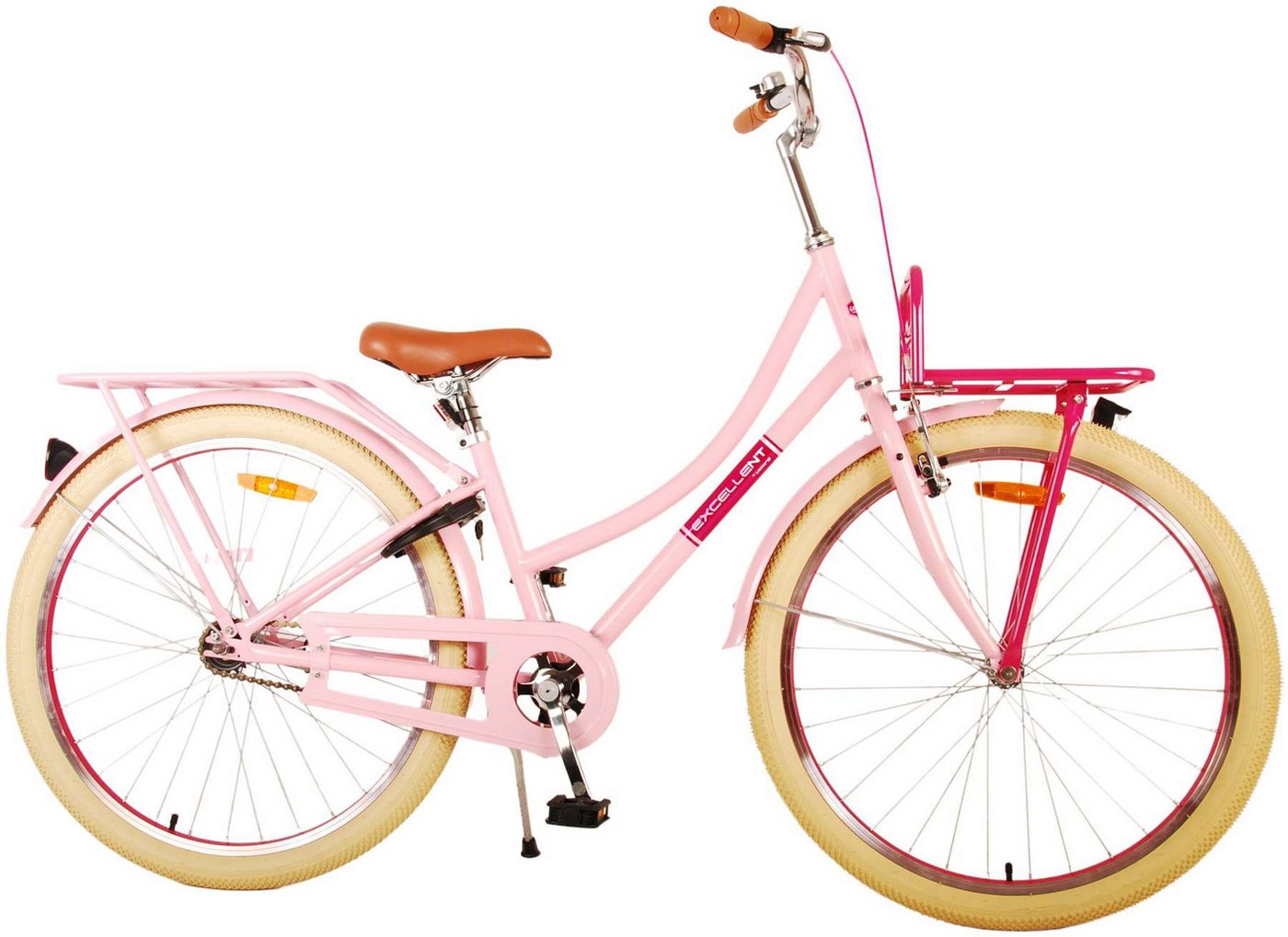 Volare Kinderfahrrad Kinderfahrrad Excellent Fahrrad für Mädchen 26 Zoll Kinderrad in Rosa von Volare