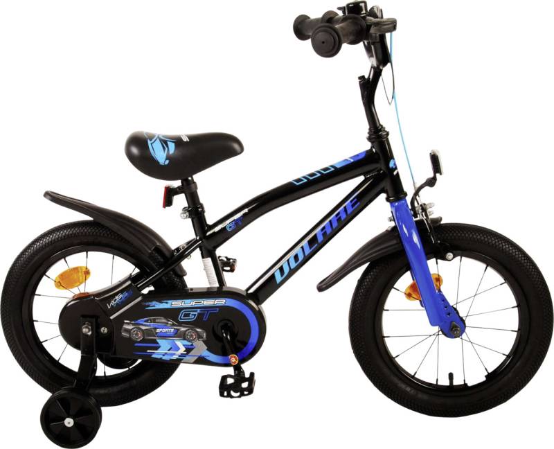 Volare Kinderfahrrad Super GT 14 Zoll schwarz blau von Volare