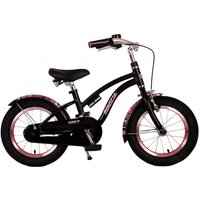 Volare Miracle Cruiser Kinderfahrrad - Mädchen - 14 Zoll - Mattschwarz - Prime Collection von Volare