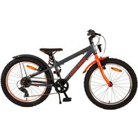 Volare Rocky Kinderfahrrad - 20 Zoll - Grau Orange - 6 speed - Prime Collection von Volare