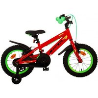 Volare Rocky Kinderfahrrad - Jungen - 14 Zoll - Rot - Zwei Handbremsen von Volare