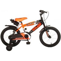 Volare Sportivo Kinderfahrrad - Jungen - 16 Zoll - Neon Orange Schwarz - 95% zusammengebaut von Volare