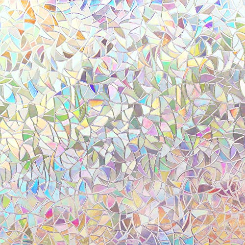 Volcanics Fensterfolie Blickdicht Selbsthaftend, Sichtschutzfolie Fenster Buntglas, Fensterfolie Sichtschutz 3D Regenbogen Folie 90x200cm, Blickschutz für Fenster, Anti-UV Sonnenschutz für Büro Volcanics Fensterfolie Blickdicht Selbsthaftend, Sichtschutzfolie Fenster Buntglas, Fensterfolie Sichtschutz 3D Regenbogen Folie 90x200cm, Blickschutz für Fenster, Anti-UV Sonnenschutz für Büro von Volcanics