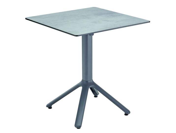 Bistrotisch Milano 70 x 70 cm - 305 - anthrazit 438 - HPL volcano smoke von Volcano