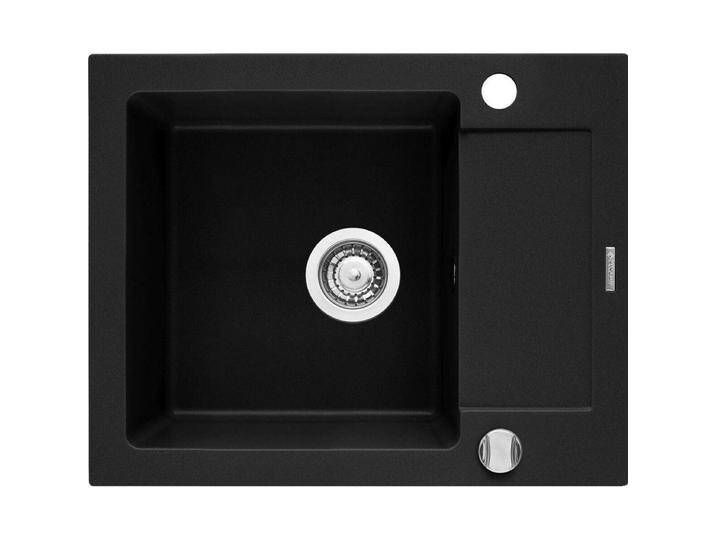 Pyramis, Spülbecken, Zestaw - Zlewozmywak MIDO (62x50) 1B 1D + Bateria IDEA Black Edition - 070167602BE - Volcano (50 cm, 62 cm) von Volcano