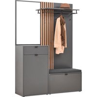 Voleo Kompaktgarderobe PHIL, Holznachbildung Voleo Kompaktgarderobe PHIL, Holznachbildung von Voleo