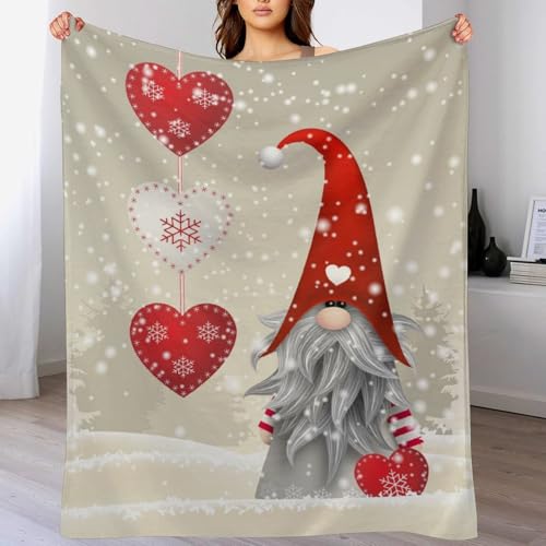 Tomte Weihnachts-Zwerg-Decke, superweich, gemütlich, leicht, flauschig, bequem, Flanelldecke, warmer Plüsch-Überwurf, Decken für Couch, Sofa, Bett, Reisen und Camping, Geschenke, 152,4 x 127 cm Tomte Weihnachts-Zwerg-Decke, superweich, gemütlich, leicht, flauschig, bequem, Flanelldecke, warmer Plüsch-Überwurf, Decken für Couch, Sofa, Bett, Reisen und Camping, Geschenke, 152,4 x 127 cm von Volissoz
