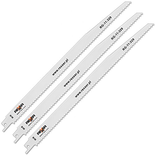 3 x BiM Säbelsägeblatt 304 mm Z 4 mm Sägeblatt Sabelsägeblatt für Holz Metal von Volkers