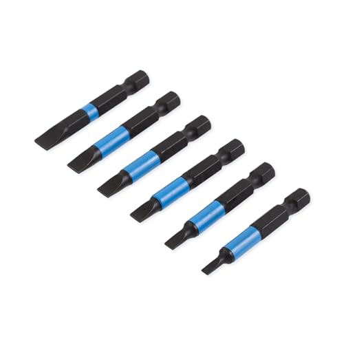 5 x Schlitz Bit 50 mm 1/4" S2-Stahl Bit Schrauberbit SL0.6 SL0.8 SL1.0 SL1.2 von Volkers