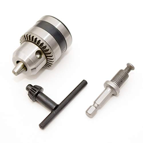 Bohrfutter mit HEX-Adapter Zahnkranzbohrfutter 10 mm Gewinde 3/8 Zoll von Volkers