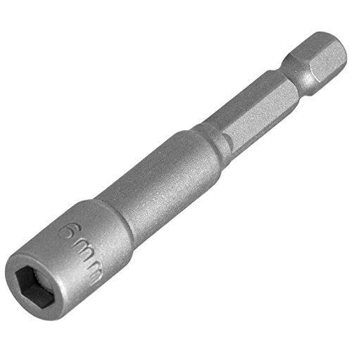 Magnet M6 1/4 Zoll Steckschlüssel Einsatz 6 mm Sechskant Nuß 65 mm Stecknuß von Volkers