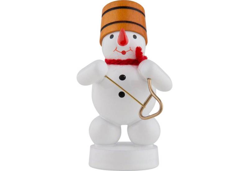 Volkskunst Zenker Dekofigur Schneemann Musikant mit Triangel (8cm) von Zenker Volkskunst von Volkskunst Zenker