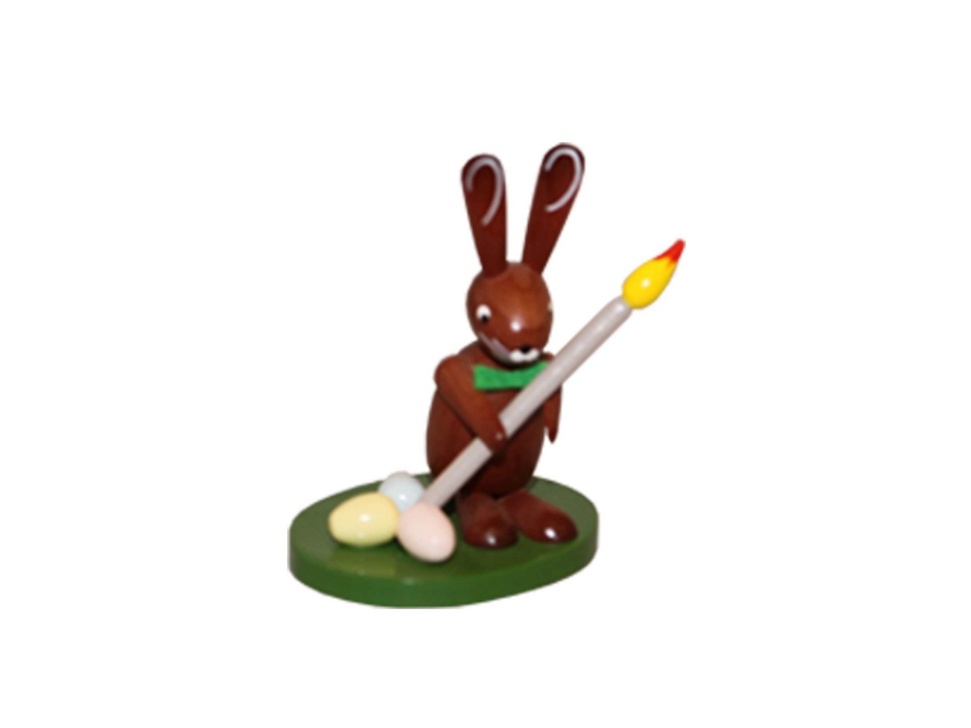 Volkskunst Zenker Osterhase Osterdekoration Osterhase mit Pinsel Höhe 7,5cm NEU von Volkskunst Zenker