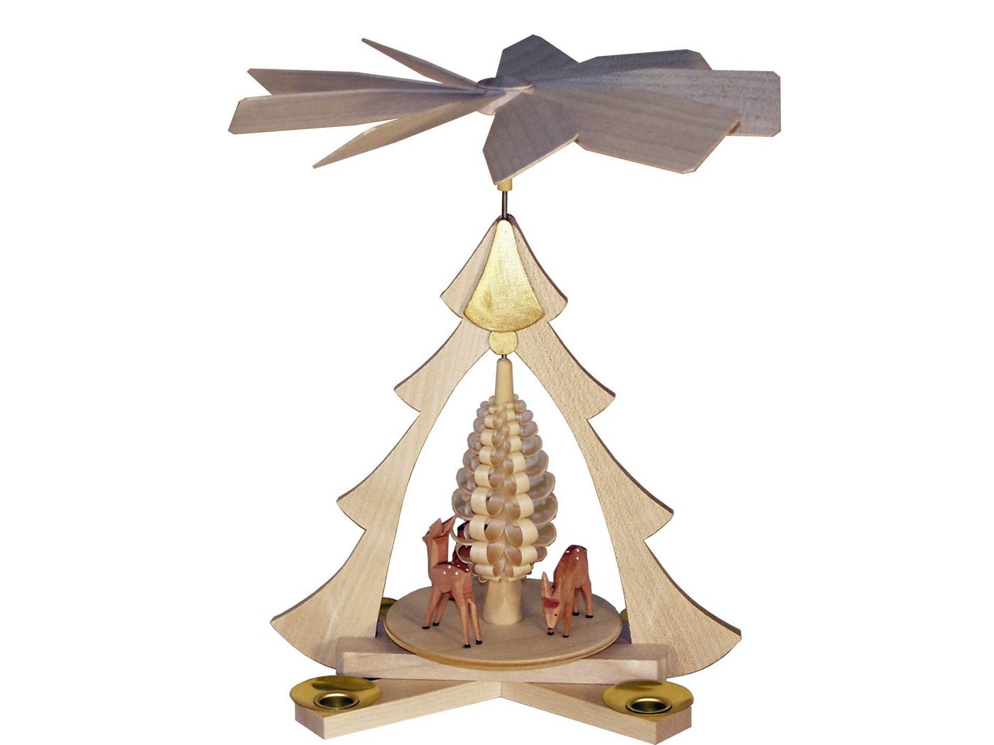 Volkskunst Zenker Weihnachtspyramide Tischpyramide Rehe natur BxHxt 21x26x22,5cm NEU Volkskunst Zenker Weihnachtspyramide Tischpyramide Rehe natur BxHxt 21x26x22,5cm NEU von Volkskunst Zenker