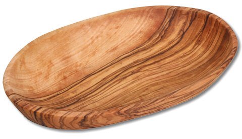 Snackschale Dipp Schale oval Olivenholz ca. 18 x 11 cm von Unbekannt