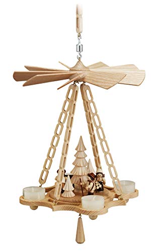 Volkskunstwerkstatt Unger Deckenpyramide - Hängepyramide Waldleute - Original Erzgebirge® #0766 von Volkskunstwerkstatt Unger