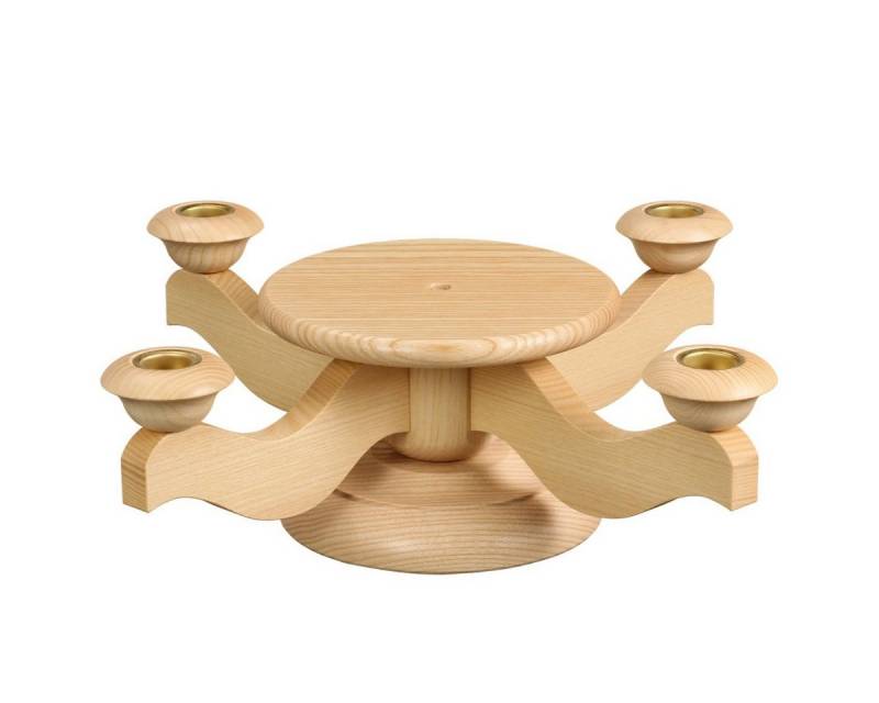 Volkskunstwerkstatt Unger Kerzenständer Adventsleuchter Esche natur, unbestückt Volkskunstwerkstatt Unger Kerzenständer Adventsleuchter Esche natur, unbestückt von Volkskunstwerkstatt Unger