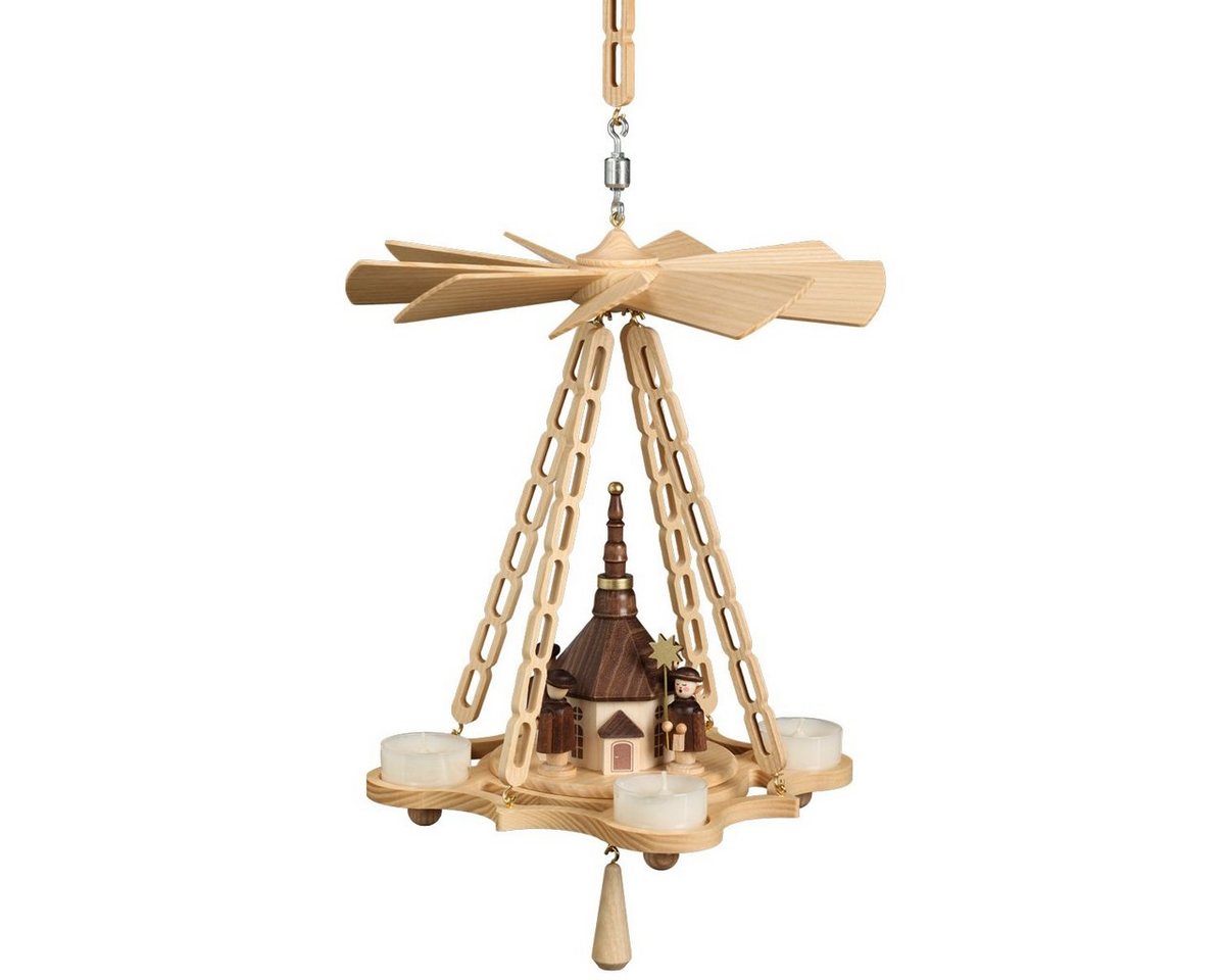 Volkskunstwerkstatt Unger Weihnachtspyramide Deckenpyramide klein, Seiffener Kirche Volkskunstwerkstatt Unger Weihnachtspyramide Deckenpyramide klein, Seiffener Kirche von Volkskunstwerkstatt Unger