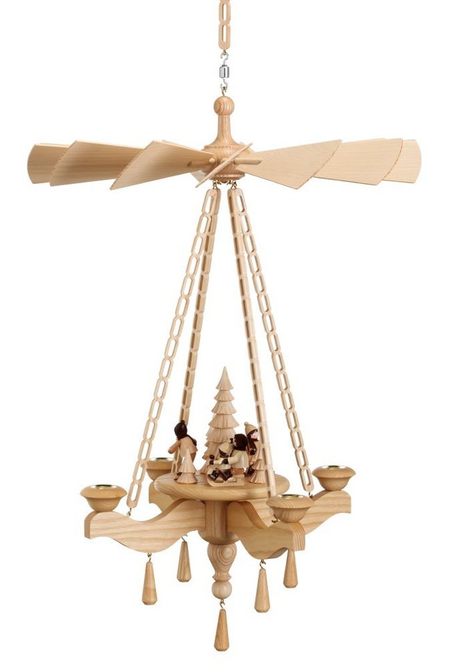 Volkskunstwerkstatt Unger Weihnachtspyramide Deckenpyramide 65cm, Wintersport Volkskunstwerkstatt Unger Weihnachtspyramide Deckenpyramide 65cm, Wintersport von Volkskunstwerkstatt Unger