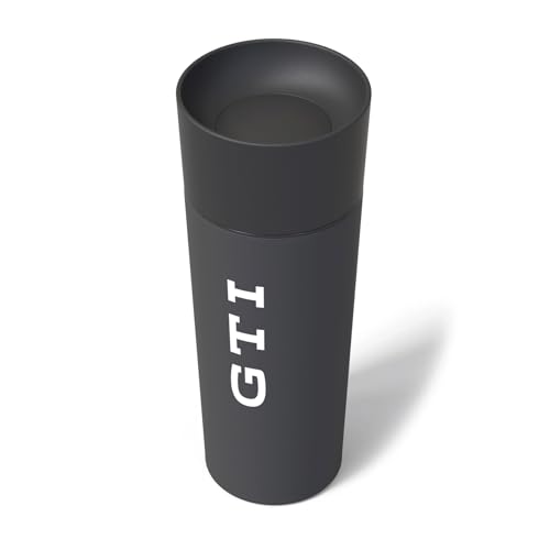 Volkswagen 3A5069604A Thermobecher Trinkbecher GTI Design Trinkflasche Logo Schriftzug, 485ml, Edelstahl, schwarz Volkswagen 3A5069604A Thermobecher Trinkbecher GTI Design Trinkflasche Logo Schriftzug, 485ml, Edelstahl, schwarz von Volkswagen