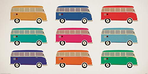 Volkswagen Kunstdrucke, Papier, Mehrfarbig, 50 x 100 cm von Pyramid International