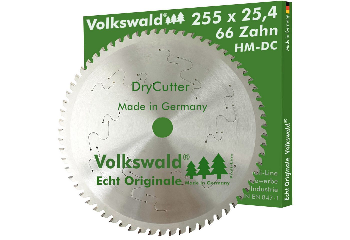 Volkswald Kreissägeblatt Volkswald ® HM-Kreissägeblatt DryCutter FWW 255x25,4 mm Z= 66 Stahl, Echt Originale Volkswald® Made in Germany von Volkswald