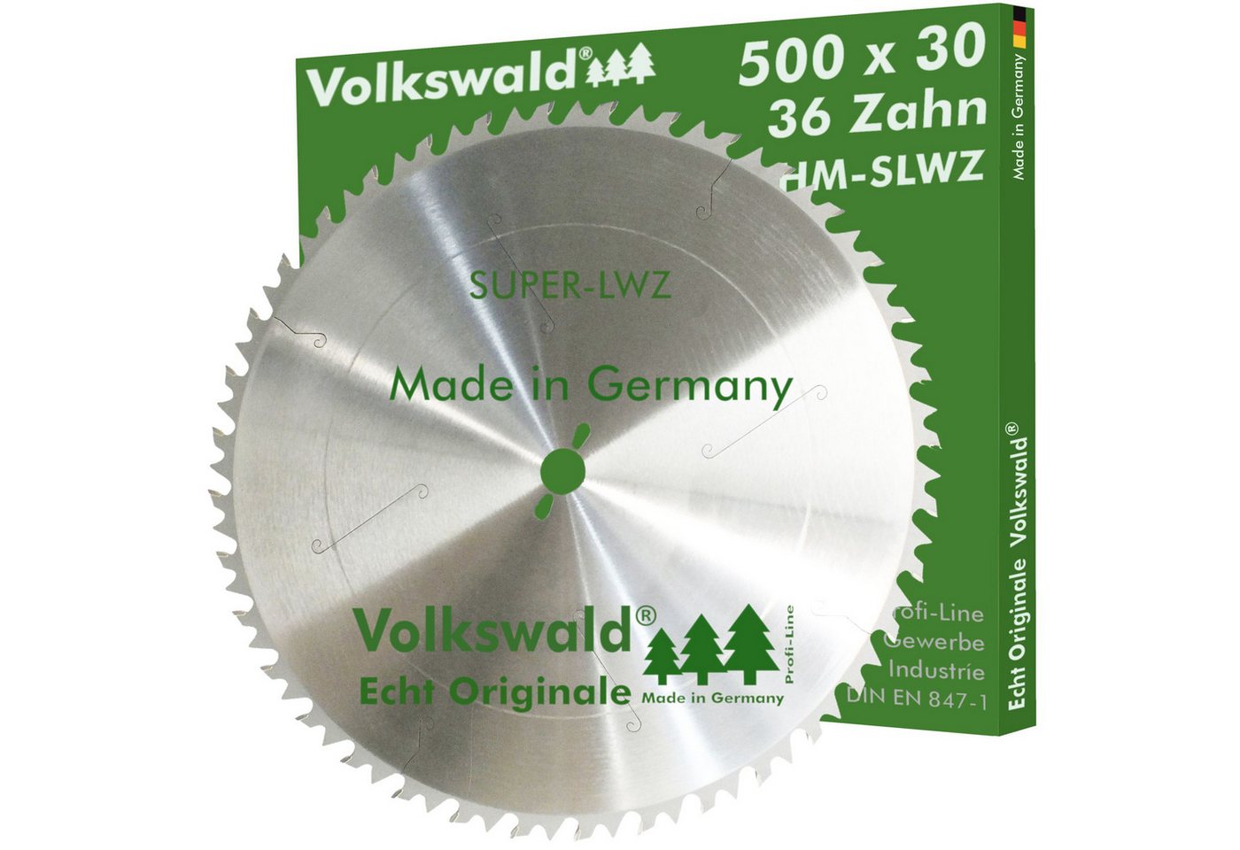 Volkswald Kreissägeblatt Volkswald ® HM-Kreissägeblatt SLWZ 500 x 30 mm Z= 36 Hartmetall, Echt Originale Volkswald® Made in Germany von Volkswald