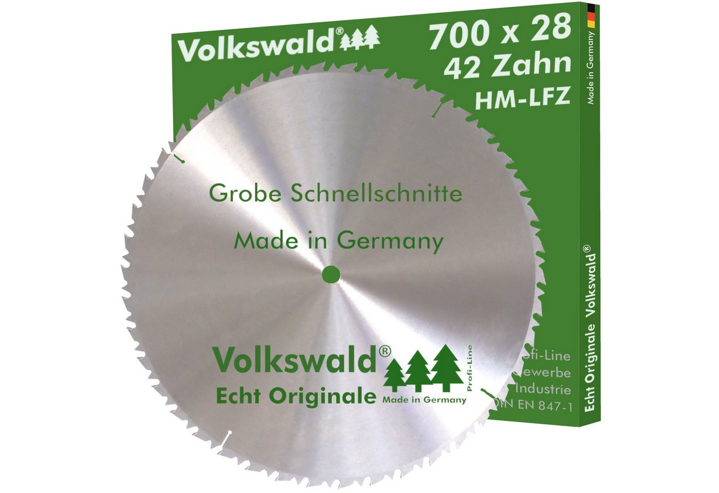 Volkswald Kreissägeblatt Volkswald ® HM-Sägeblatt LFZ 700 x 28 mm Z= 42Kreissägeblatt Hartholz, Echt Originale Volkswald® Made in Germany von Volkswald