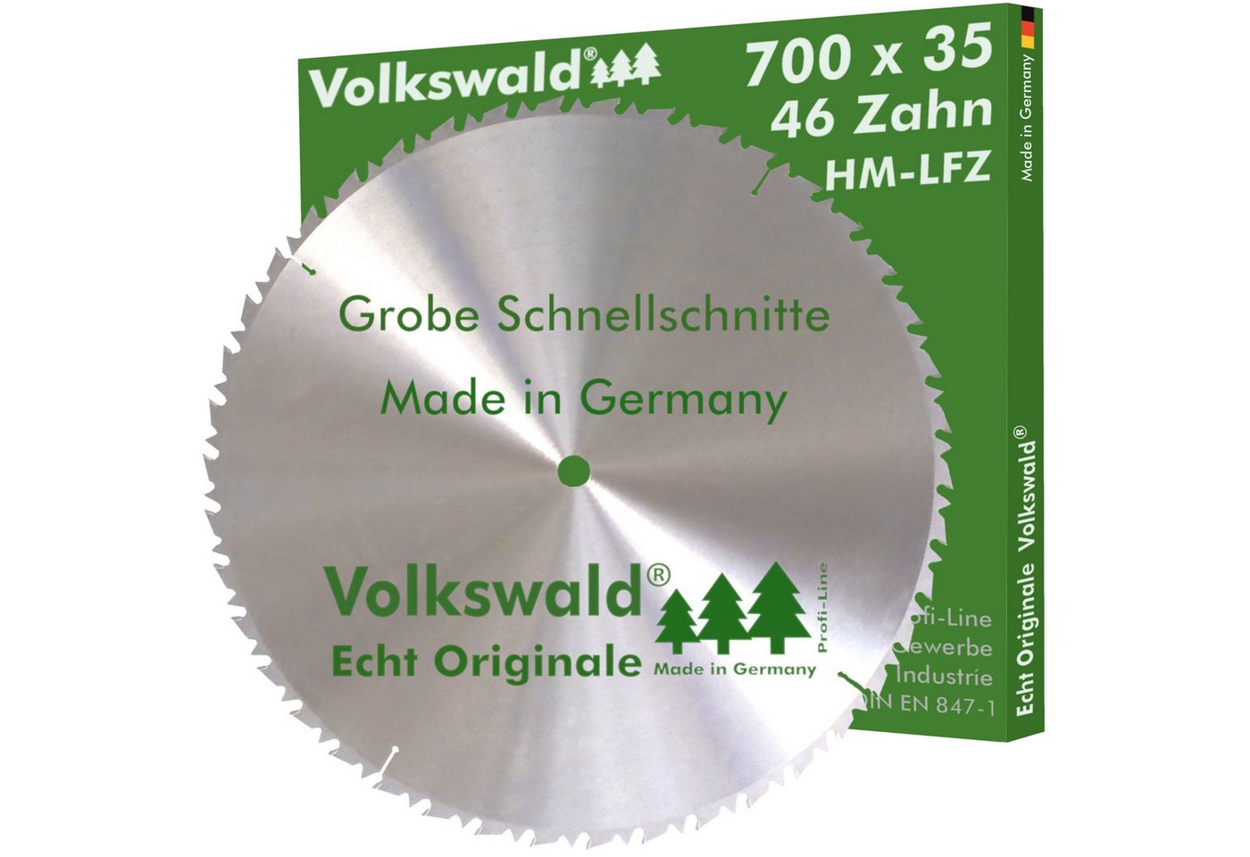 Volkswald Kreissägeblatt Volkswald ® HM-Sägeblatt LFZ 700 x 35mm Z= 42 Kreissägeblatt Hartholz, Echt Originale Volkswald® Made in Germany von Volkswald