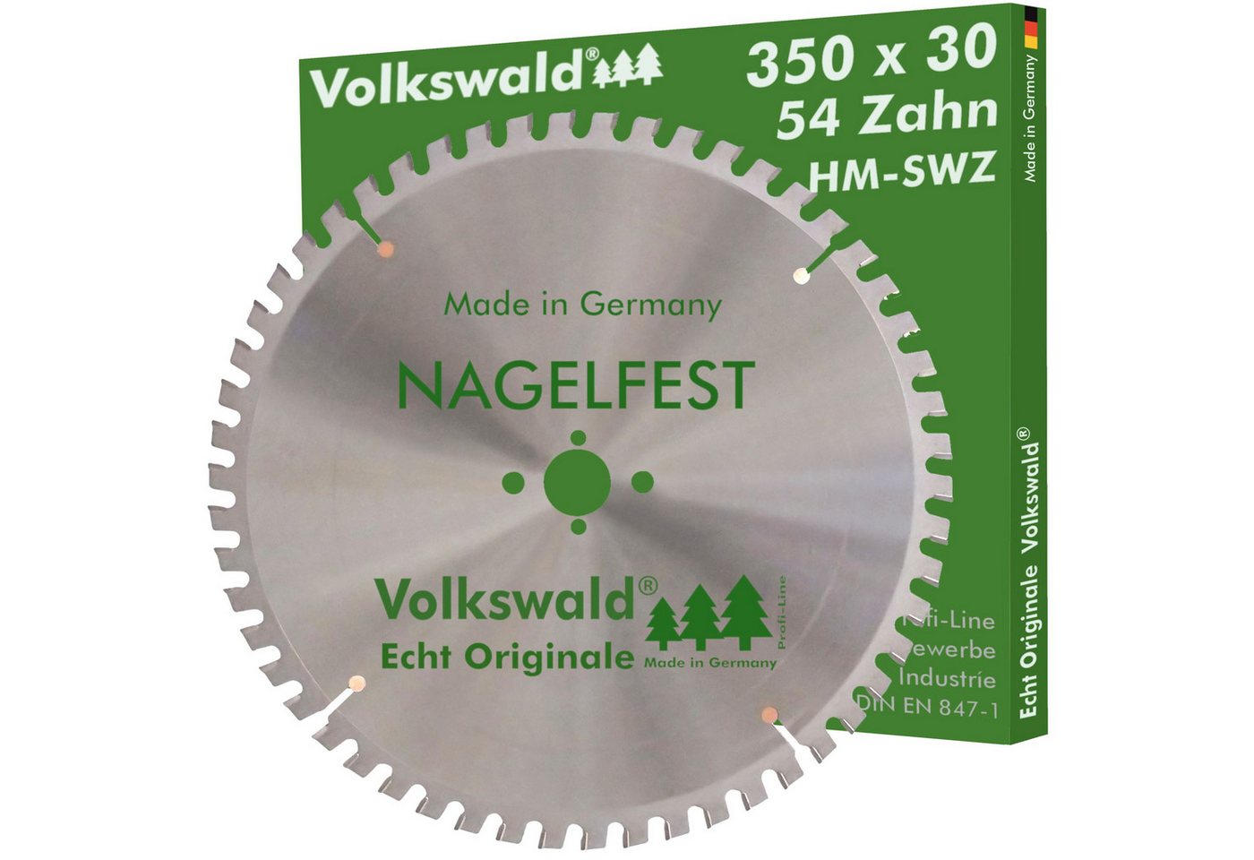 Volkswald Kreissägeblatt Volkswald ® HM-Sägeblatt SWZ 350 x 30 mm Z= 54 Kreissägeblatt Bauholz, Echt Originale Volkswald® Made in Germany von Volkswald