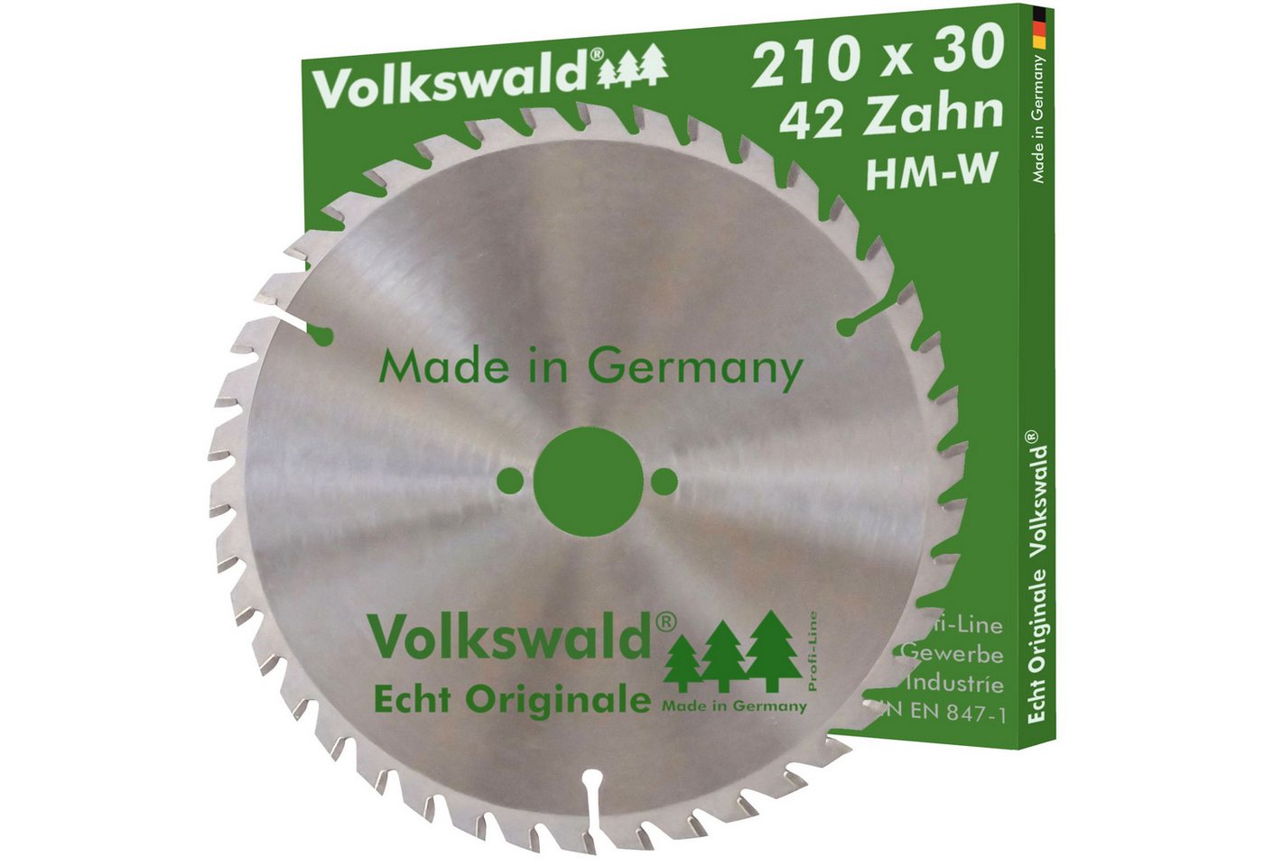 Volkswald Kreissägeblatt Volkswald ® HM-Sägeblatt W 210 x 30 mm Z= 42 Kreissägeblatt Acrylglas, Echt Originale Volkswald® Made in Germany von Volkswald