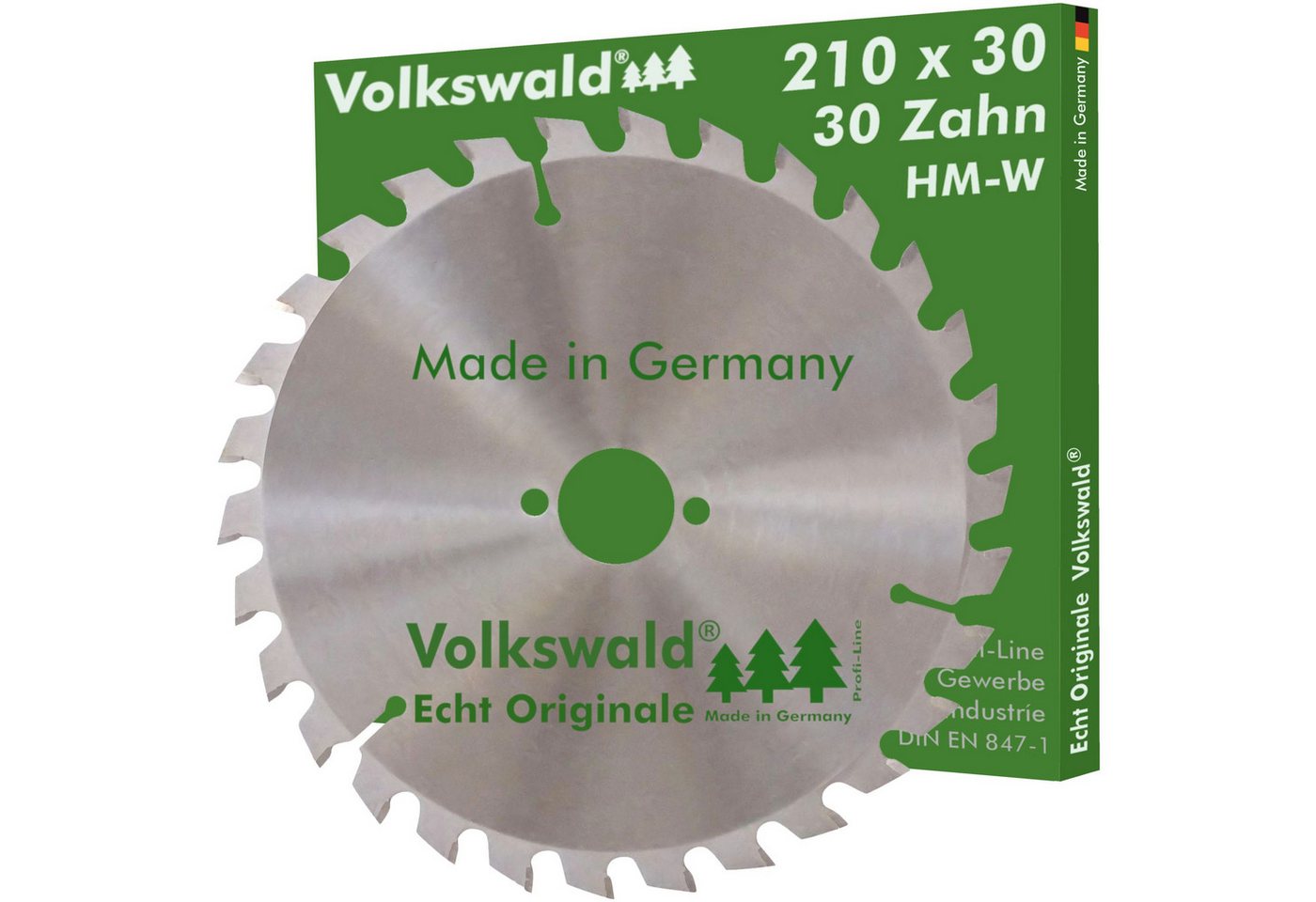 Volkswald Kreissägeblatt Volkswald ® HM-Sägeblatt W 210x30mm Z= 30 Kreissägeblatt Acrylglas, Echt Originale Volkswald® Made in Germany von Volkswald