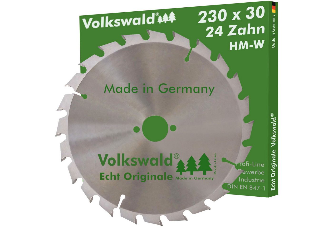Volkswald Kreissägeblatt Volkswald ® HM-Sägeblatt W 230x30mm Z=24 Kreissägeblatt Acrylglas, Echt Originale Volkswald® Made in Germany von Volkswald