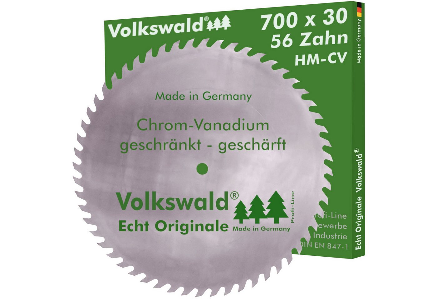 Volkswald Kreissägeblatt Volkswald ® Kreissägeblatt CV 700 x 30 mm Z= 56 Chrom-Vanadium-Stahl, Echt Originale Volkswald® Made in Germany von Volkswald