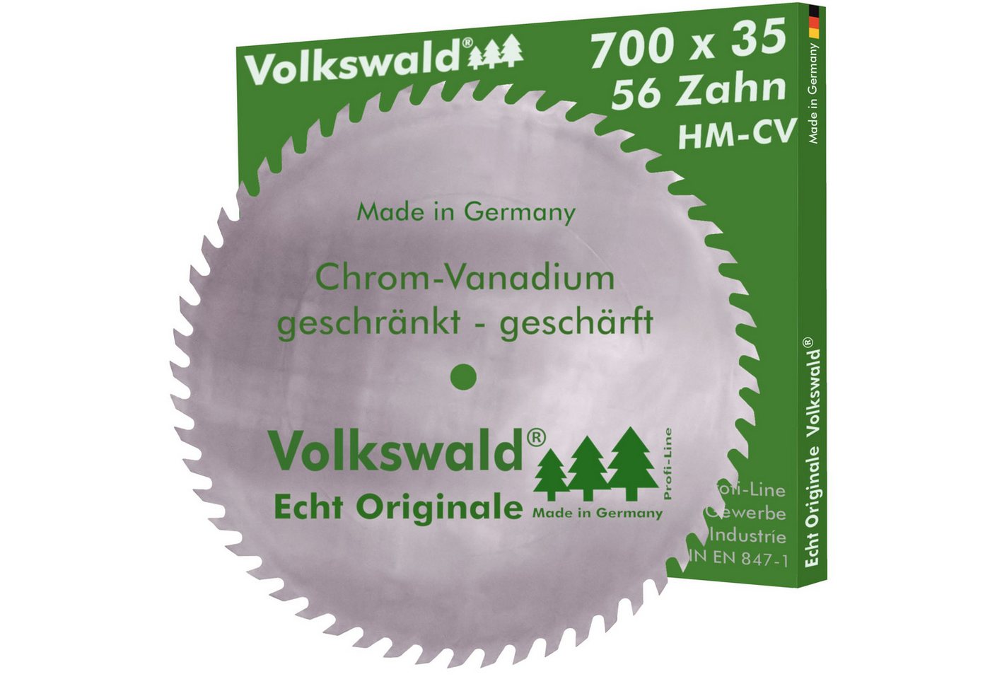 Volkswald Kreissägeblatt Volkswald ® Kreissägeblatt CV 700 x 35 mm Z= 56 Chrom-Vanadium Stahl, Echt Originale Volkswald® Made in Germany von Volkswald