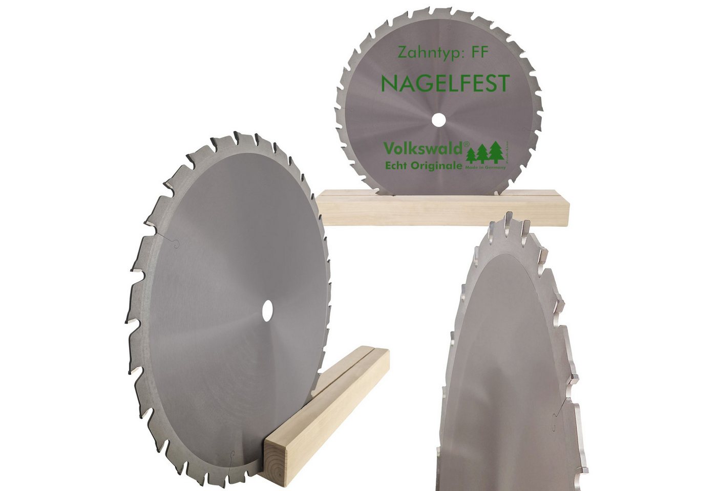 Volkswald Sägeblatt HM-Sägeblatt FF 400 x 30mm Z= 28 Nagelfest Schalholz-tafel von Volkswald